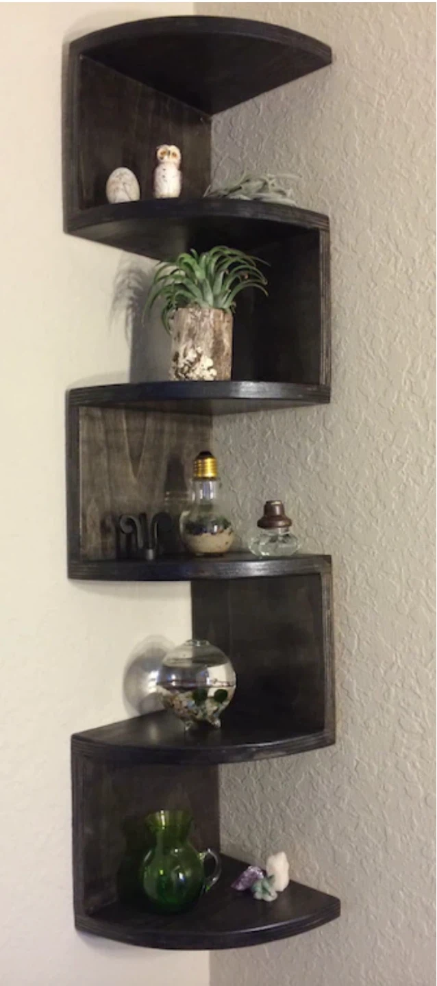 Set of 2 Floating Corner Shelves - photo 5