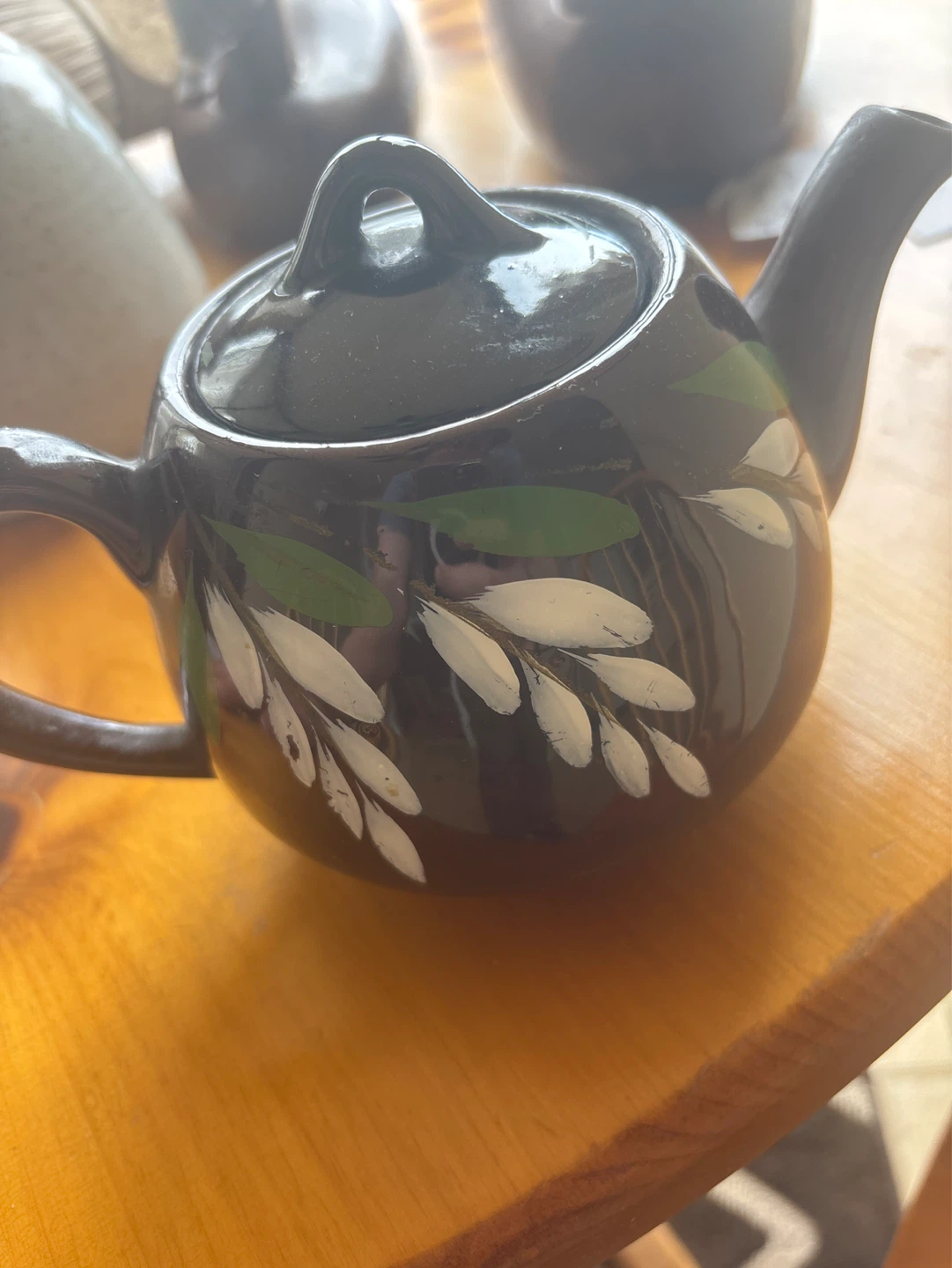 Vintage Brown Betty Royal Canadian Art Pottery Teapot