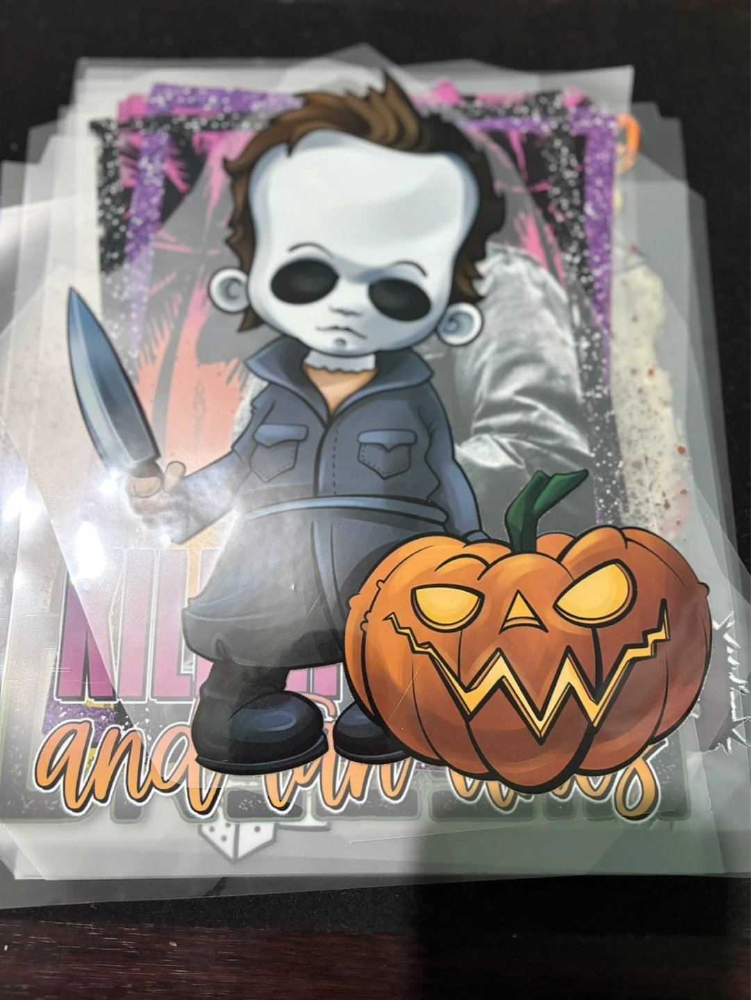 Halloween Michael Myers Chibi Sticker Pack