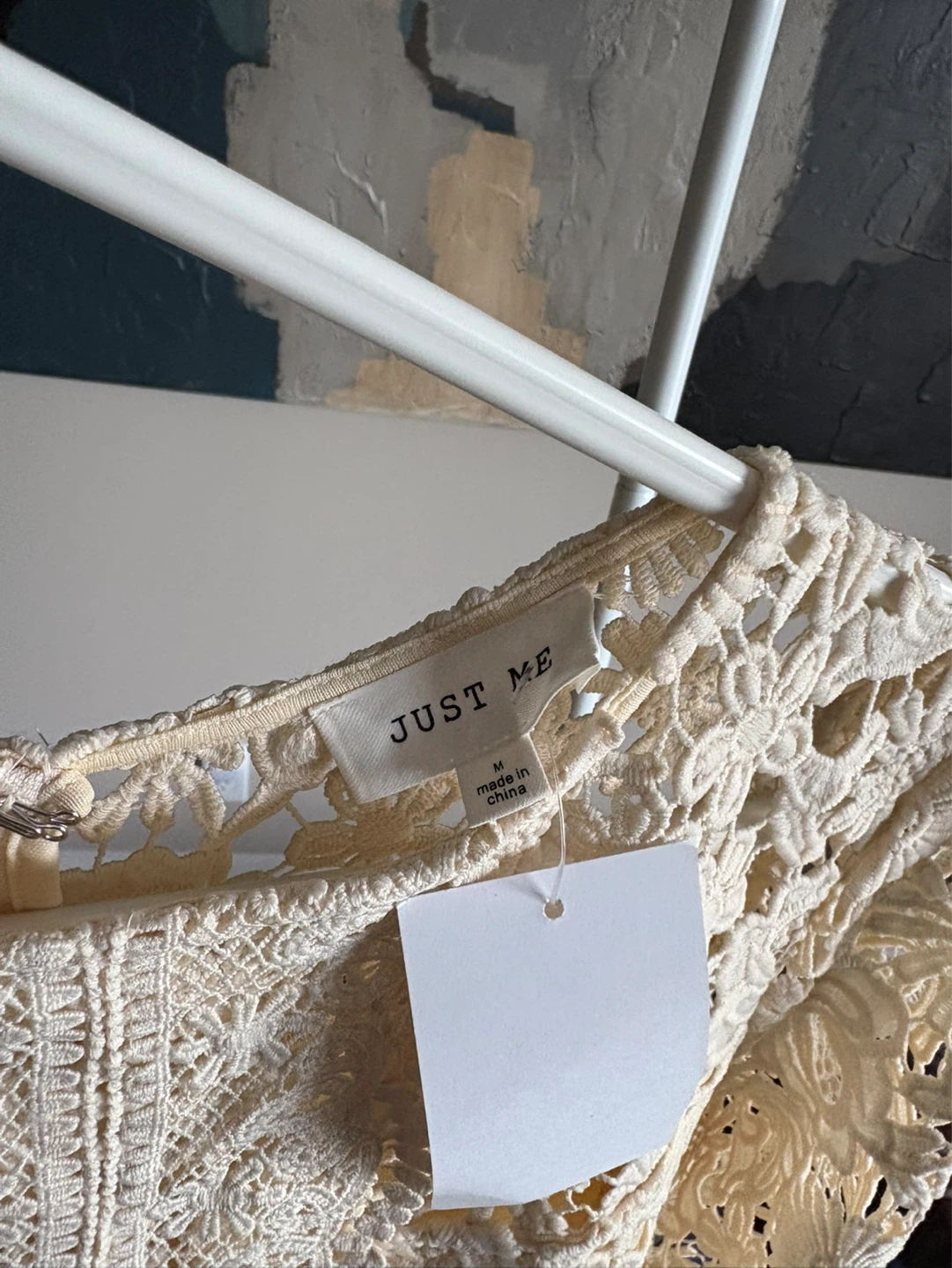 JUST ME Cream Lace Midi Dress - photo 4