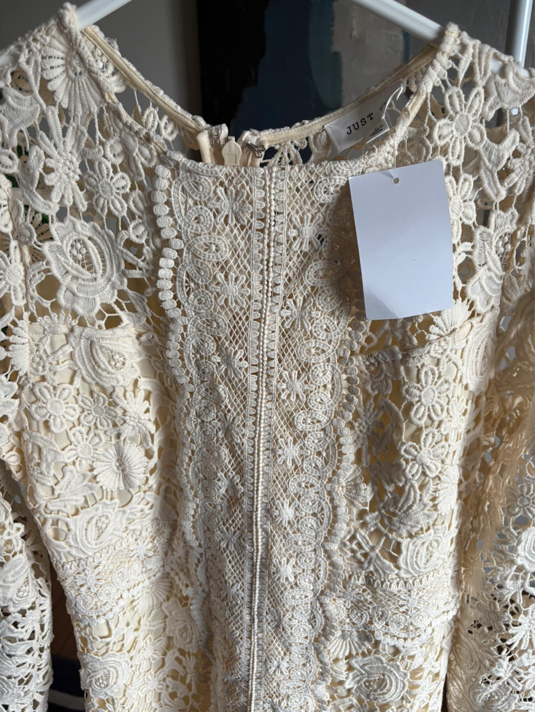 JUST ME Cream Lace Midi Dress - photo 2