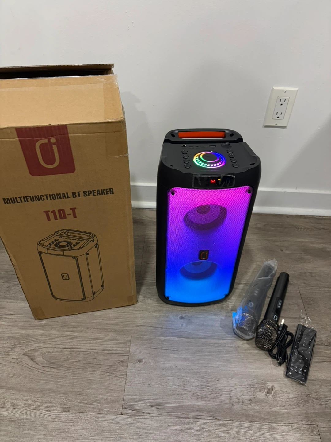Multifunctional BT Speaker T10-T with Microphones and Remote