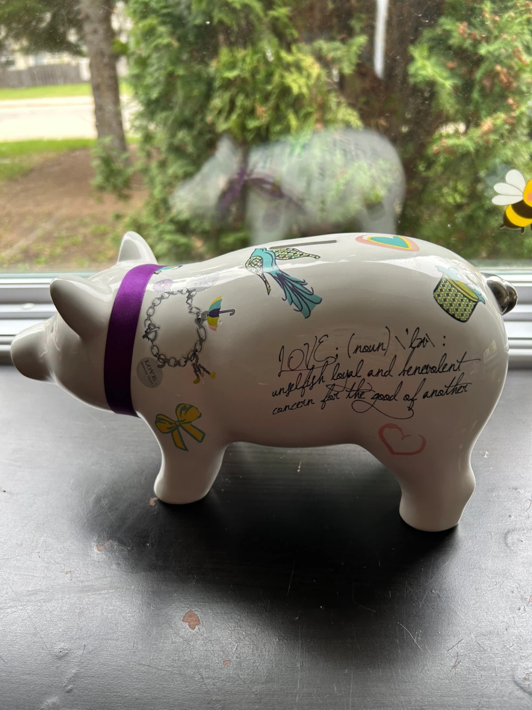 Piggy Bank with Love Theme