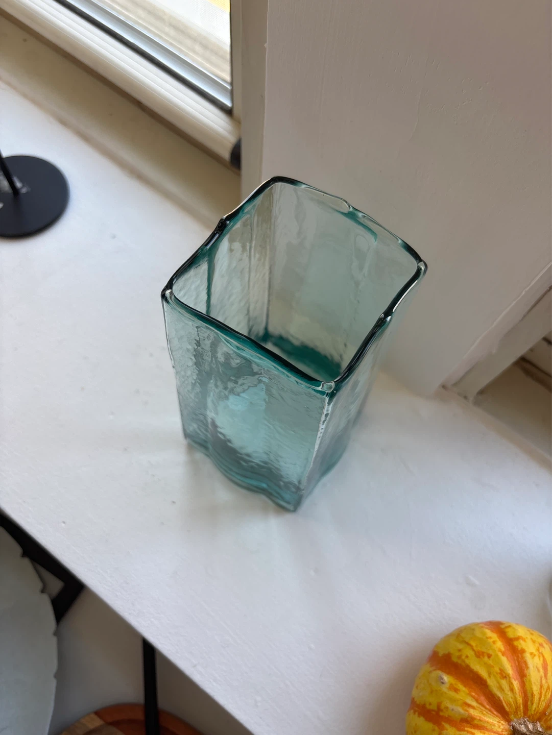 Teal Glass Vase - photo 2
