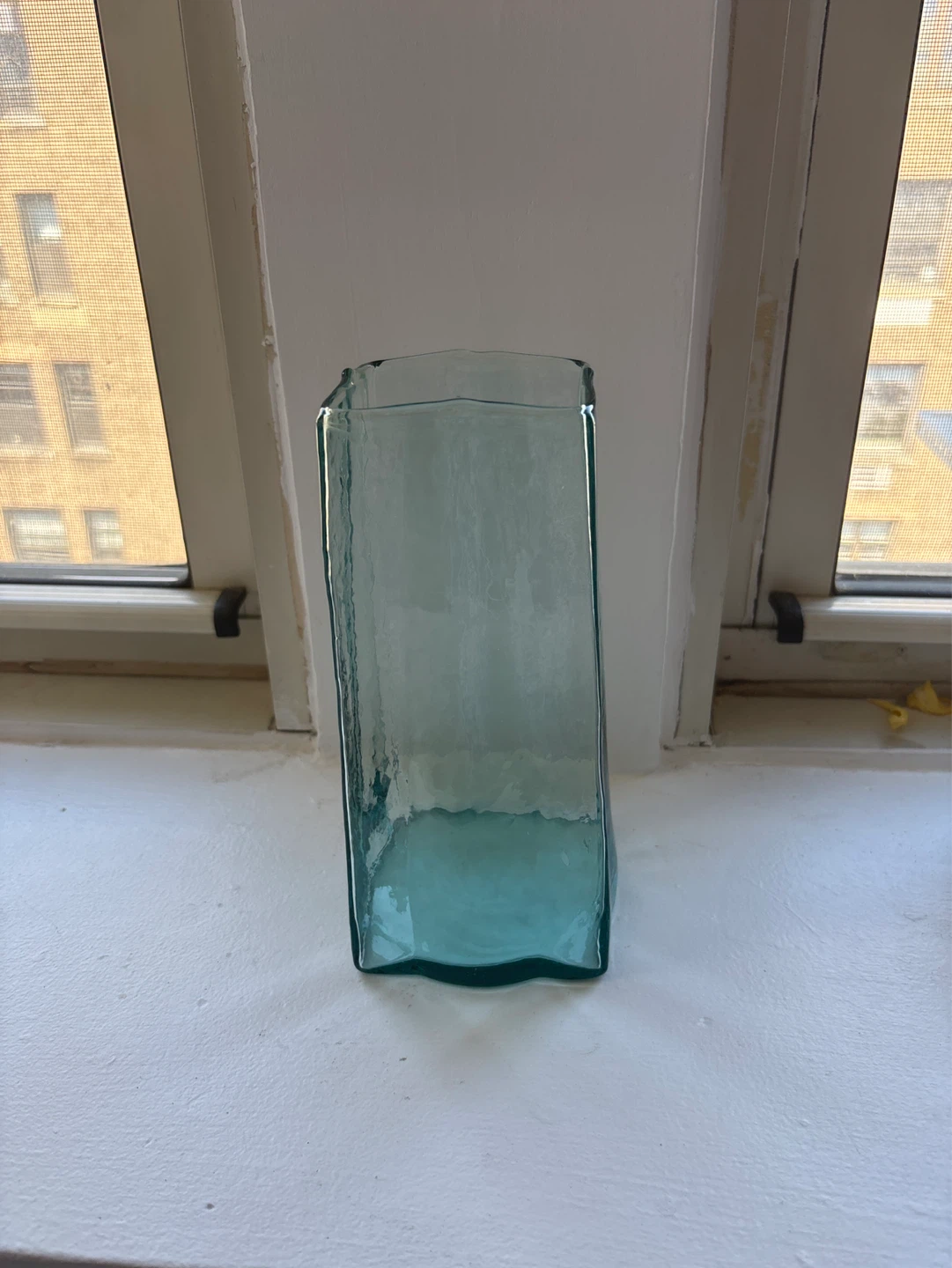 Teal Glass Vase