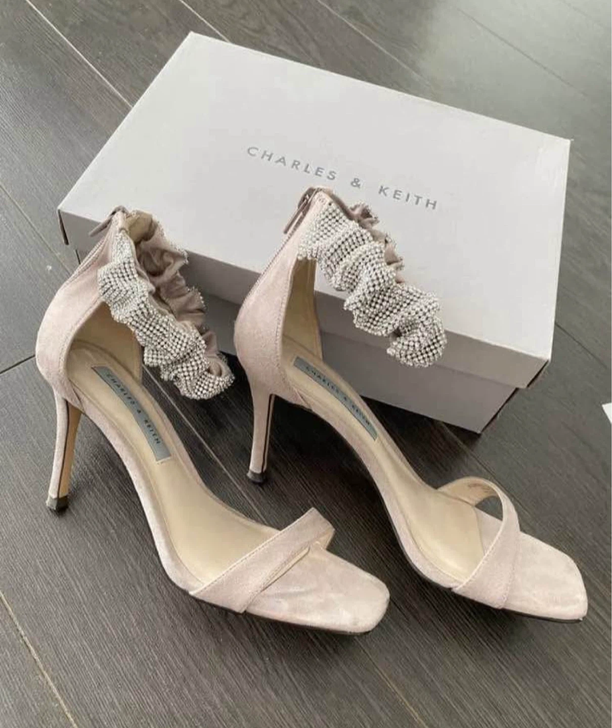 Charles & Keith Suede Heels Size 7