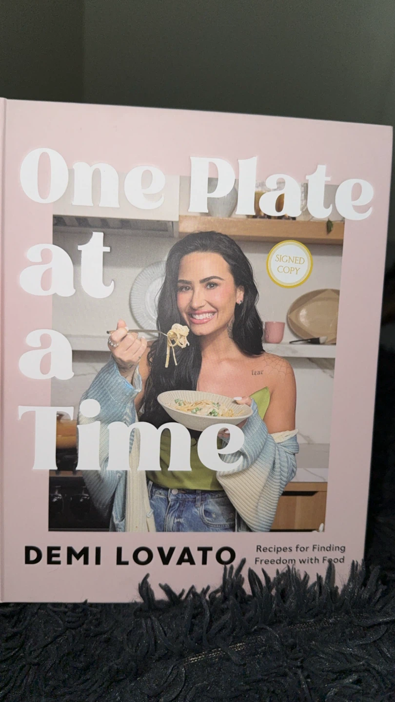 One Plate at a Time Signed Cookbook by Demi Lovato