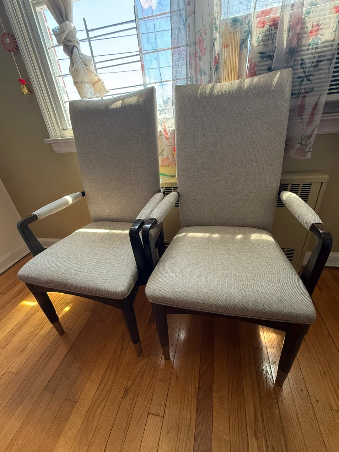 Set of 2 Upholstered Chairs with Wooden Frame - photo 2