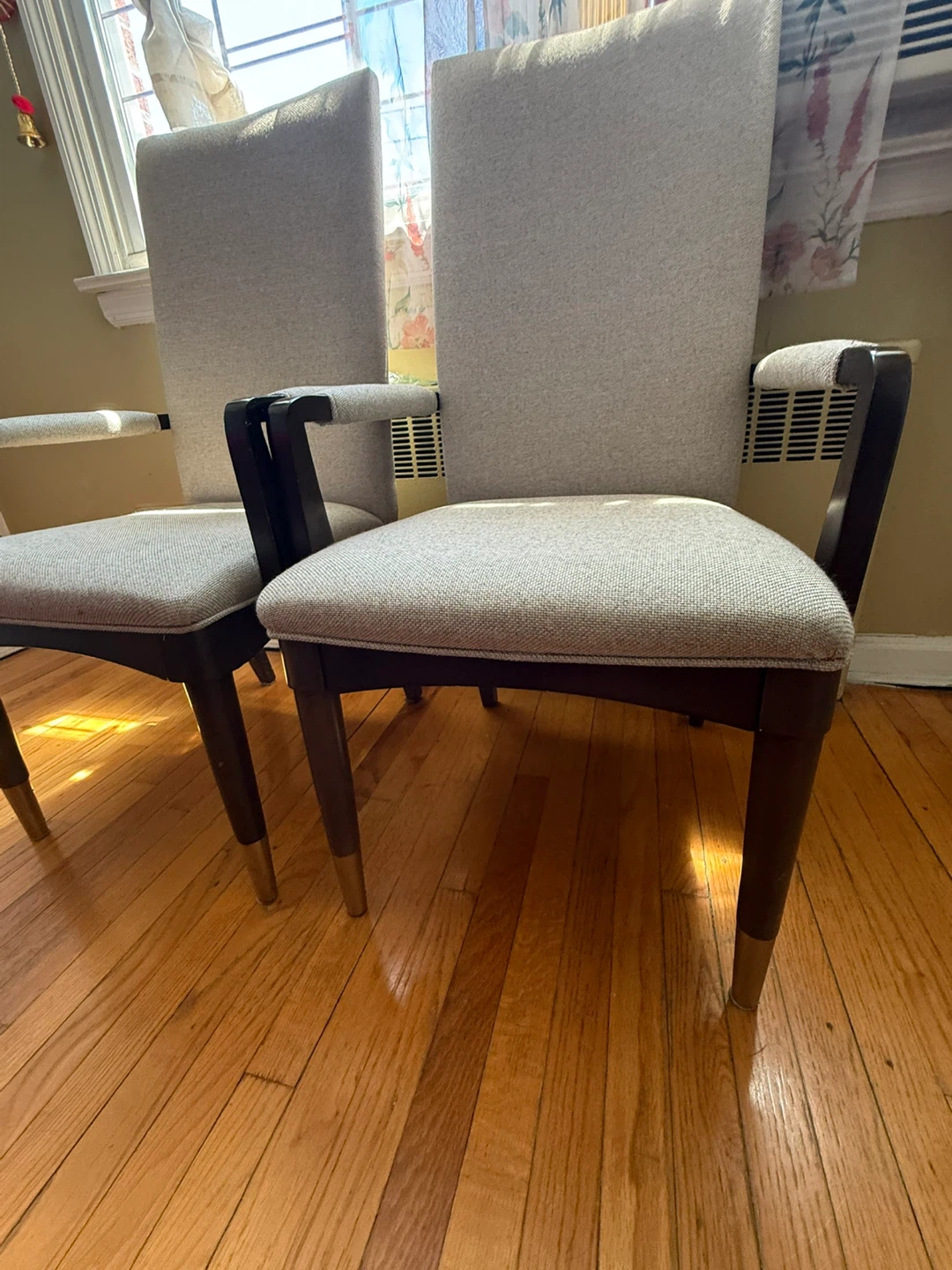 Set of 2 Upholstered Chairs with Wooden Frame - photo 3