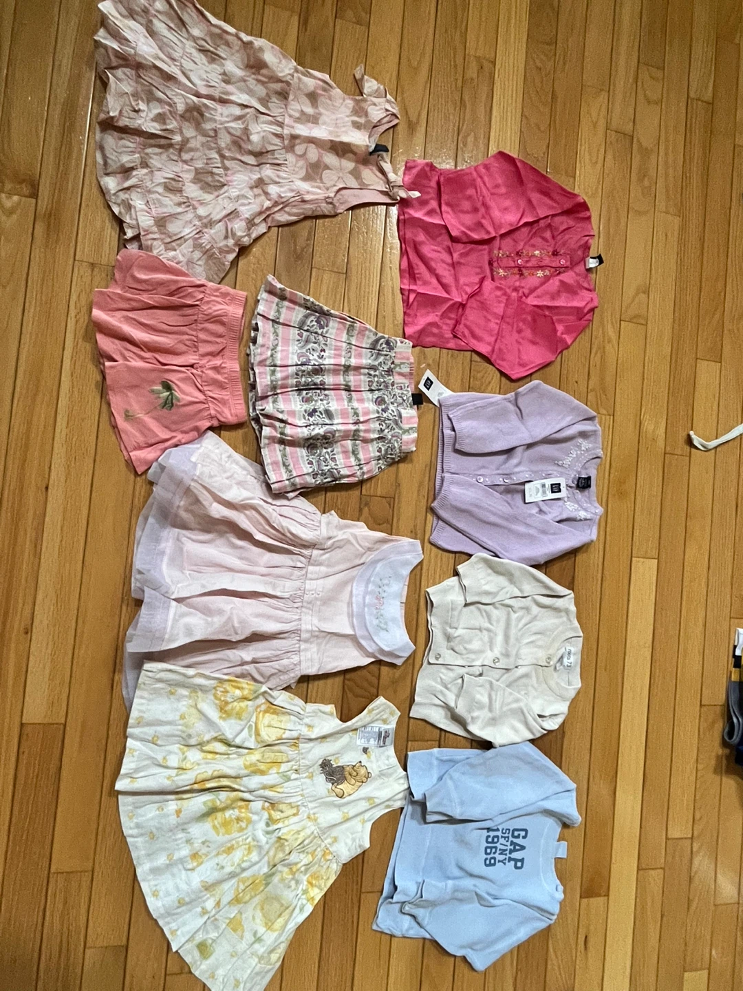 Baby Girl Clothes Lot - Dresses, Cardigan, Top