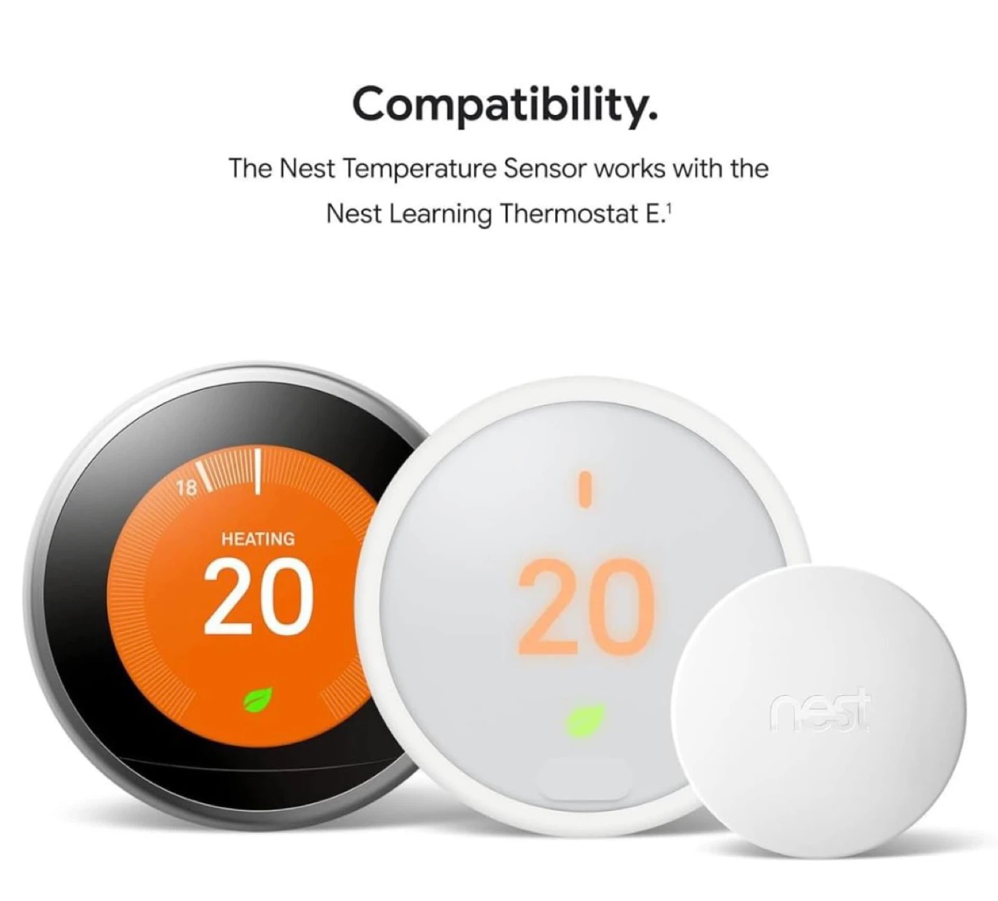 Google Nest Temperature Sensor T5000SF – Smart Remote Sensor - photo 2