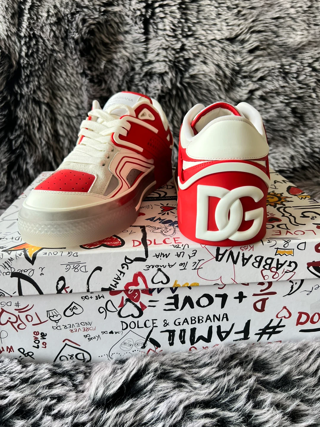 Dolce & Gabbana Custom 2.Zero Low Red Silver - photo 4