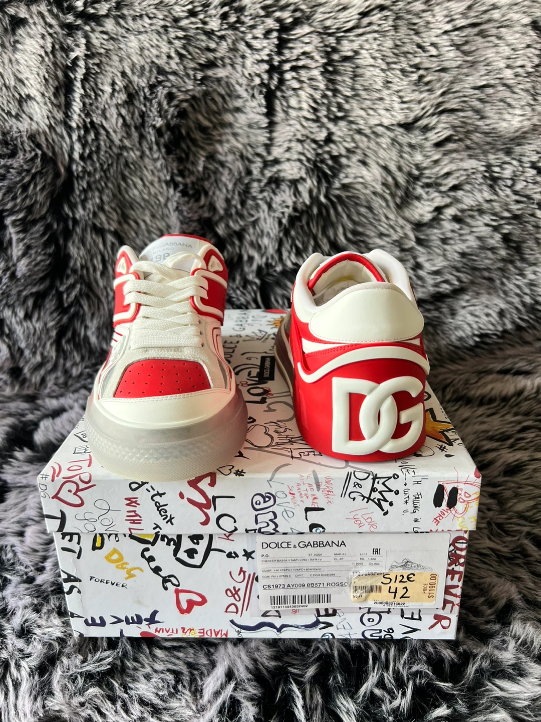 Dolce & Gabbana Custom 2.Zero Low Red Silver - photo 5