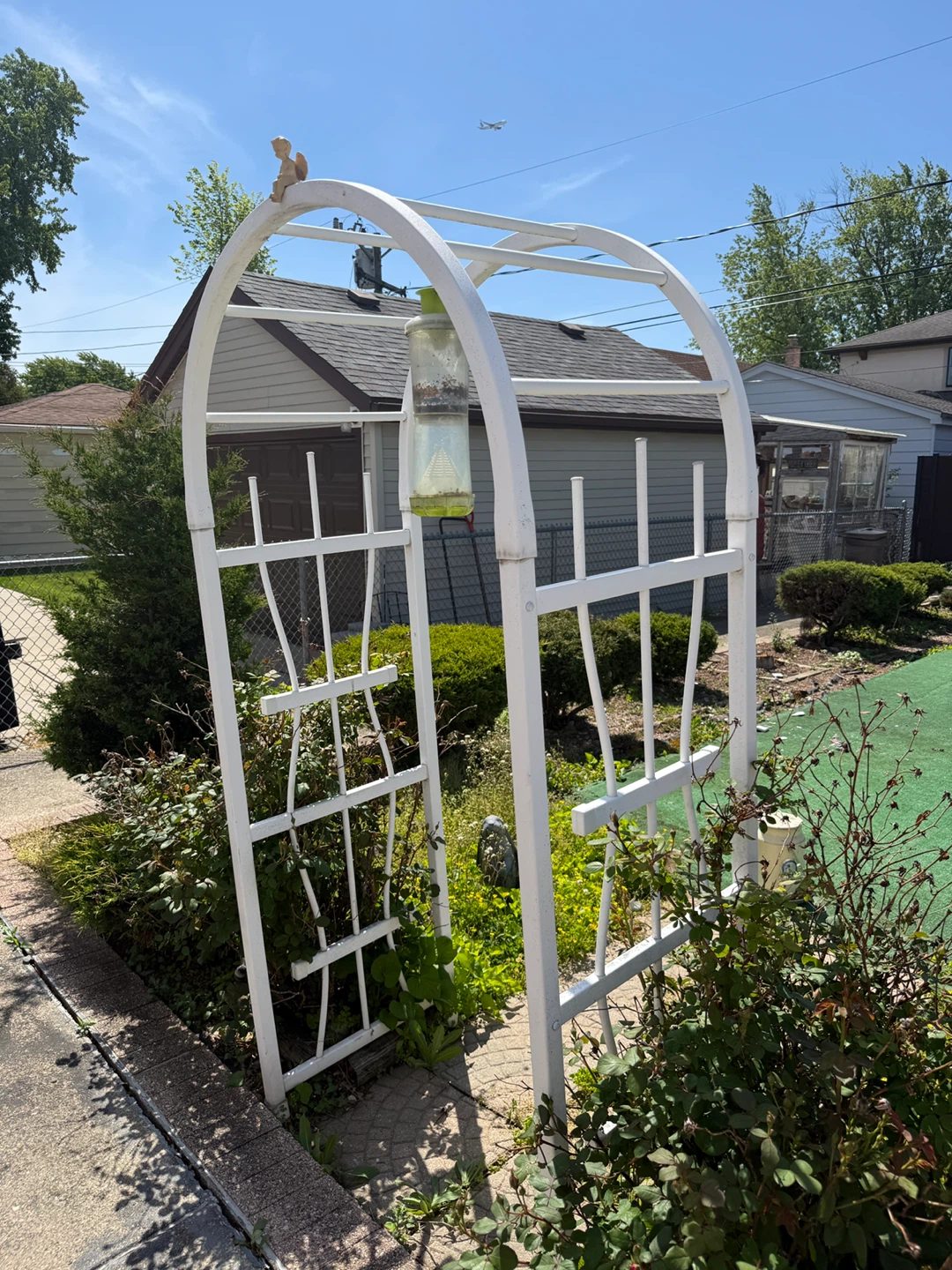 White 40” c 86” Garden Arch Trellis Arbor - photo 2