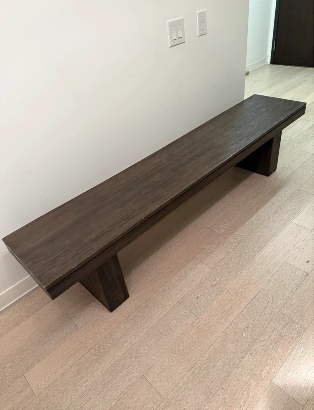Dark Wood Bench