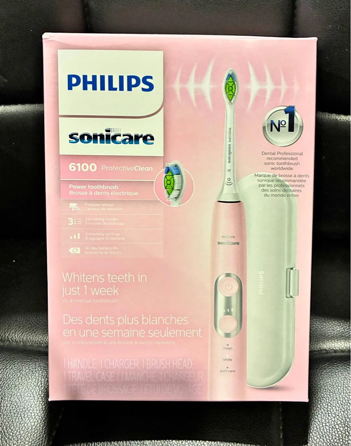 Philips Sonicare 6100 ProtectiveClean Electric Toothbrush - Pink