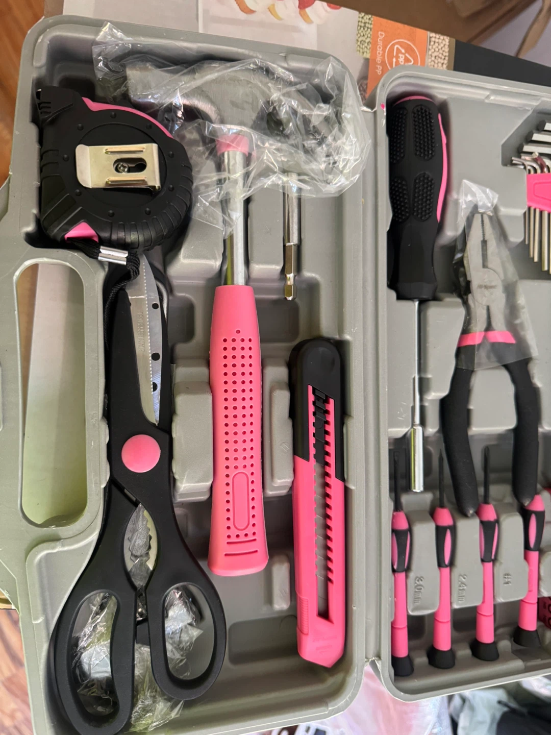 Pink 38-Piece Home Tool Kit