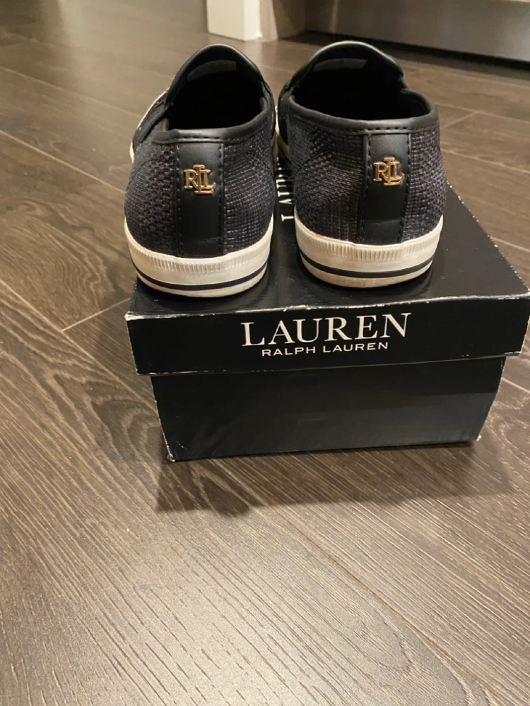 Ralph Lauren Black Loafers Flat Shoes US6.5 - photo 2