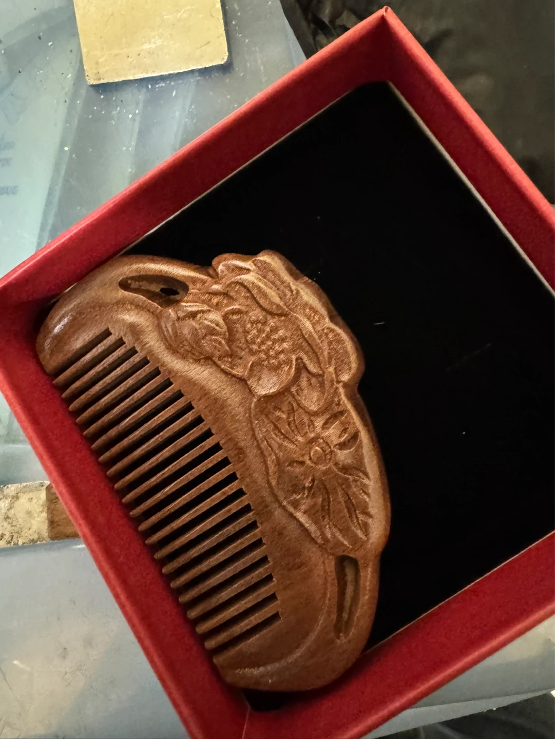 Carved Wooden Comb