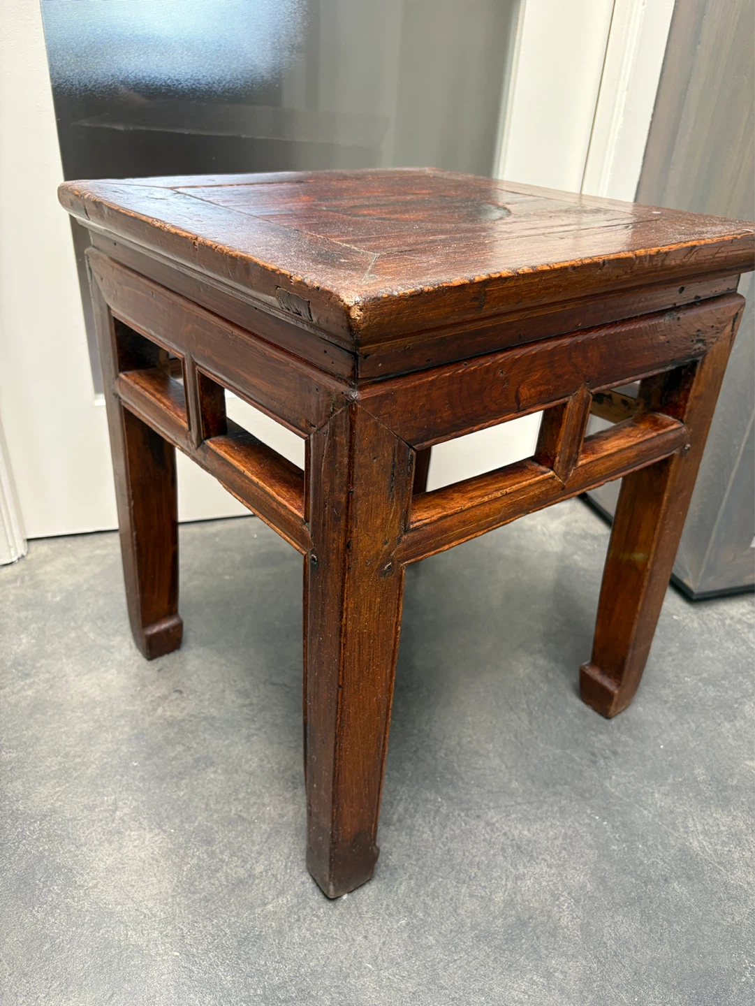 Vintage Wooden Side Table Stool