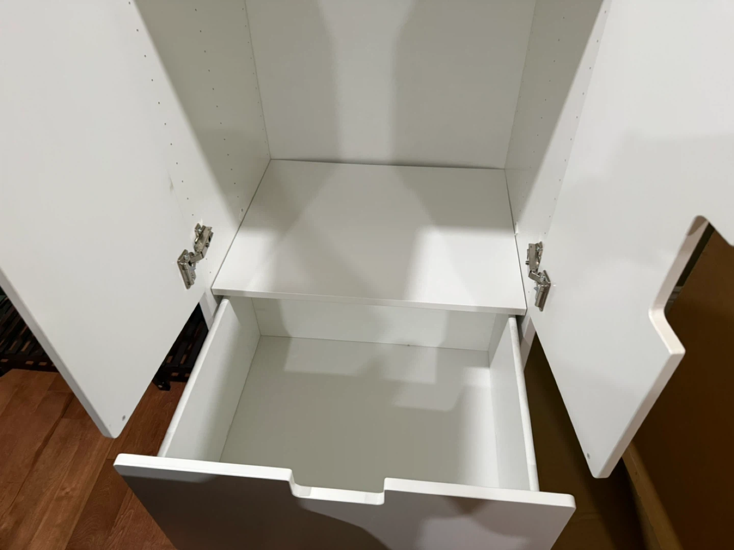 White Storage Cabinet with Drawers - photo 3