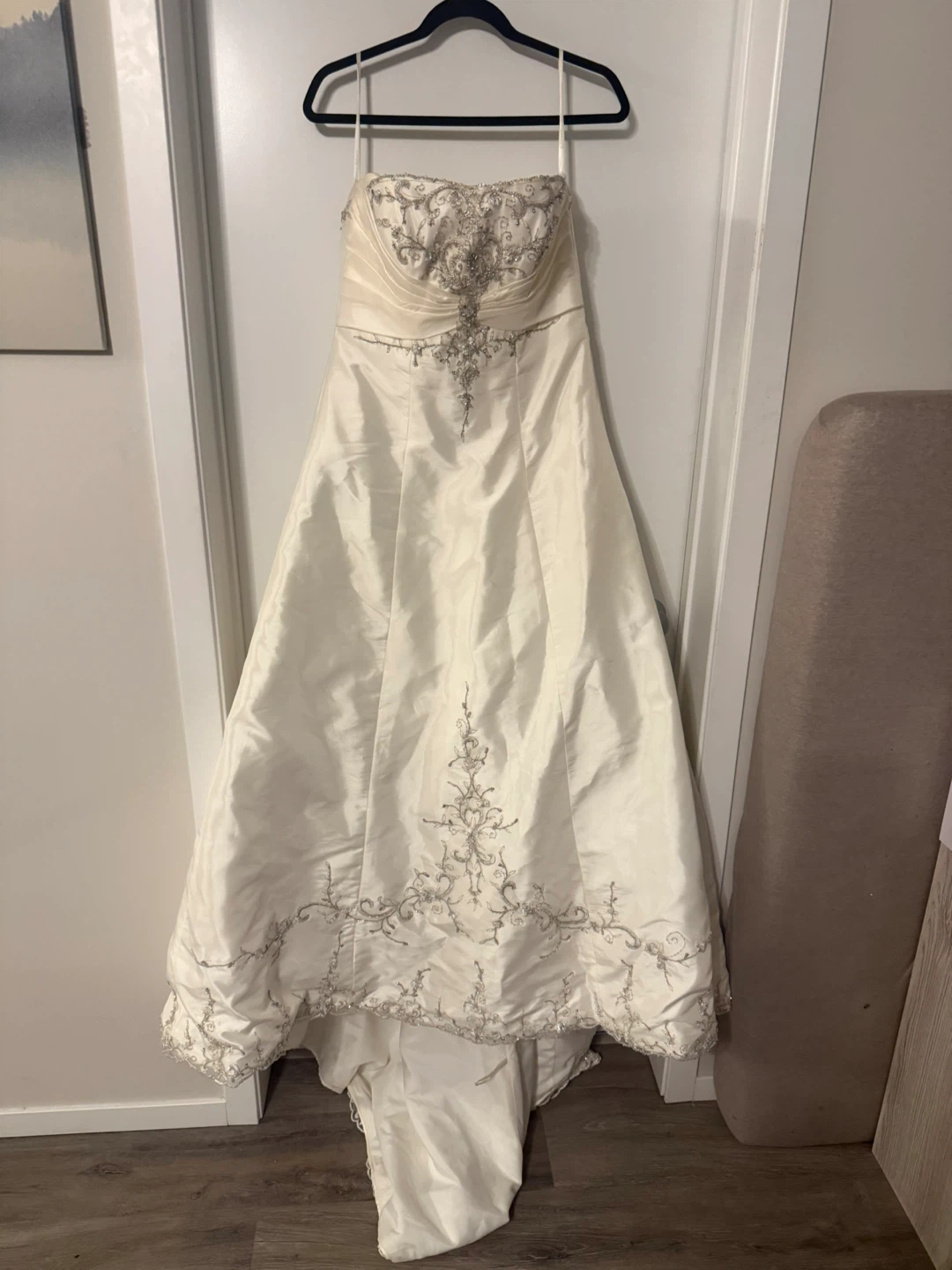 Strapless Wedding Dress with Beading - photo 2