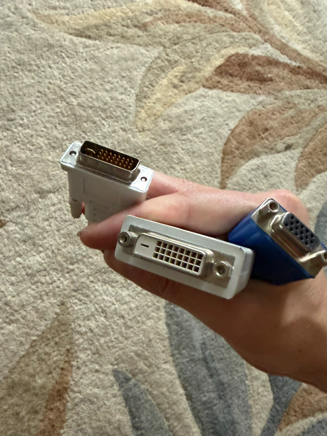 DVI-I to DVI-D + VGA HD15 Y Splitter Cable Adapter