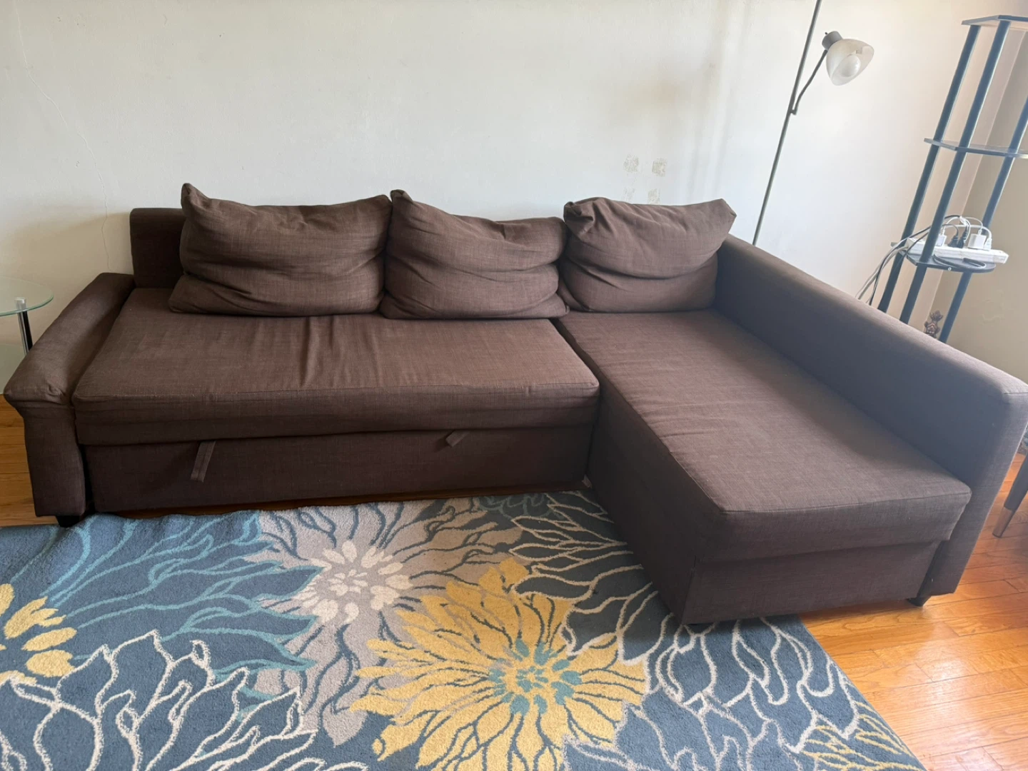Brown Sectional Sofa with Sleeper Function - photo 2
