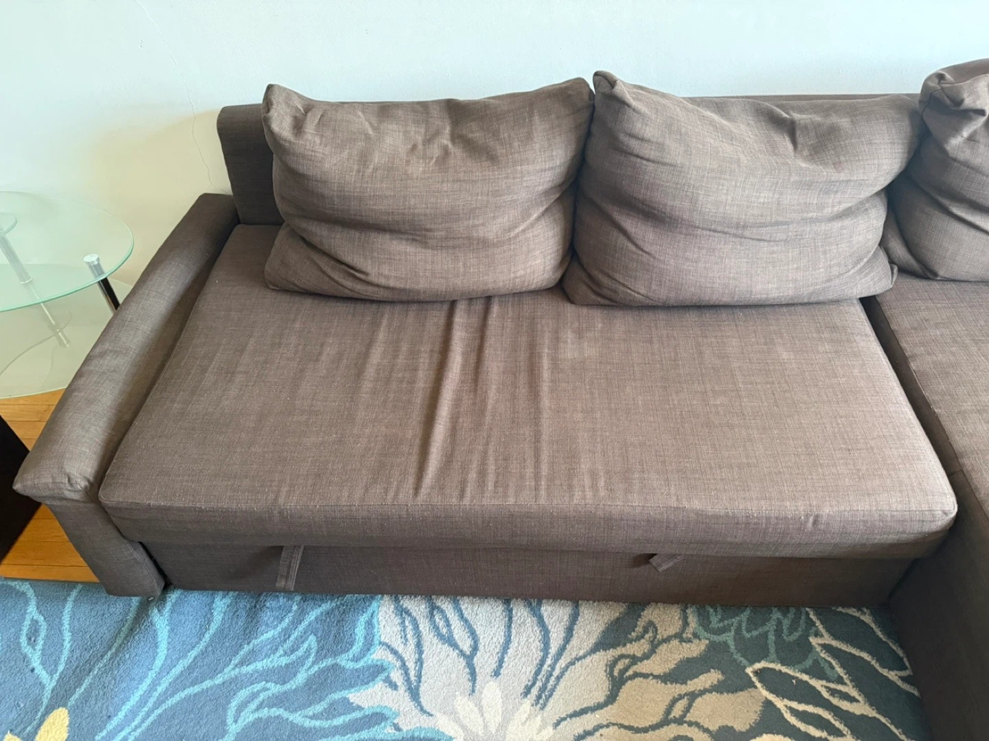 Brown Sectional Sofa with Sleeper Function - photo 5