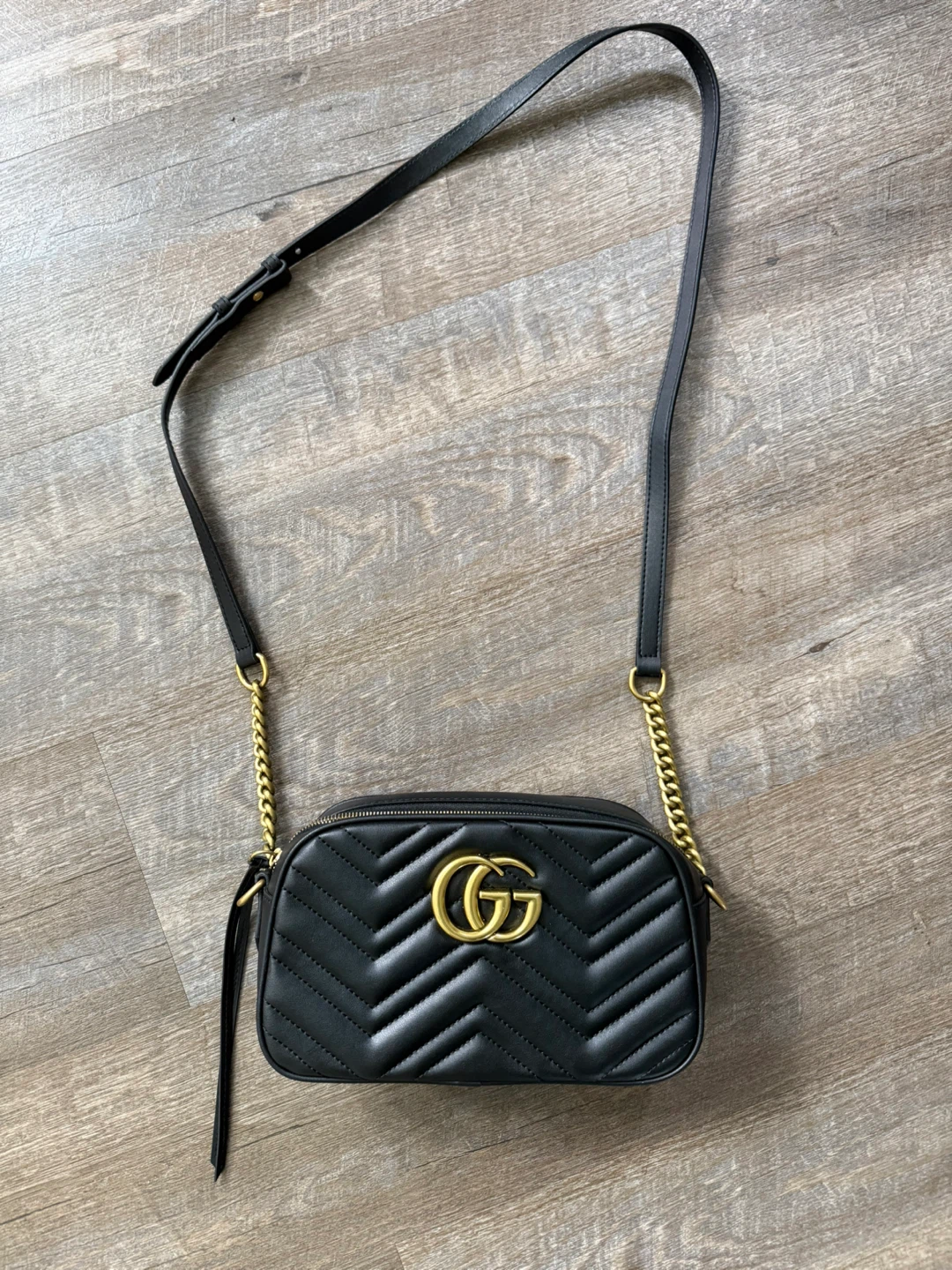 Gucci Marmont Camera Bag - Black