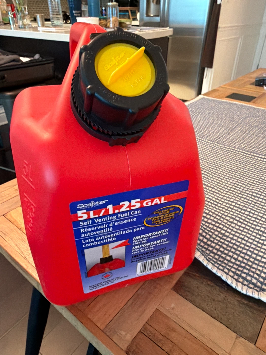 5L/1.25 Self Venting Fuel Can