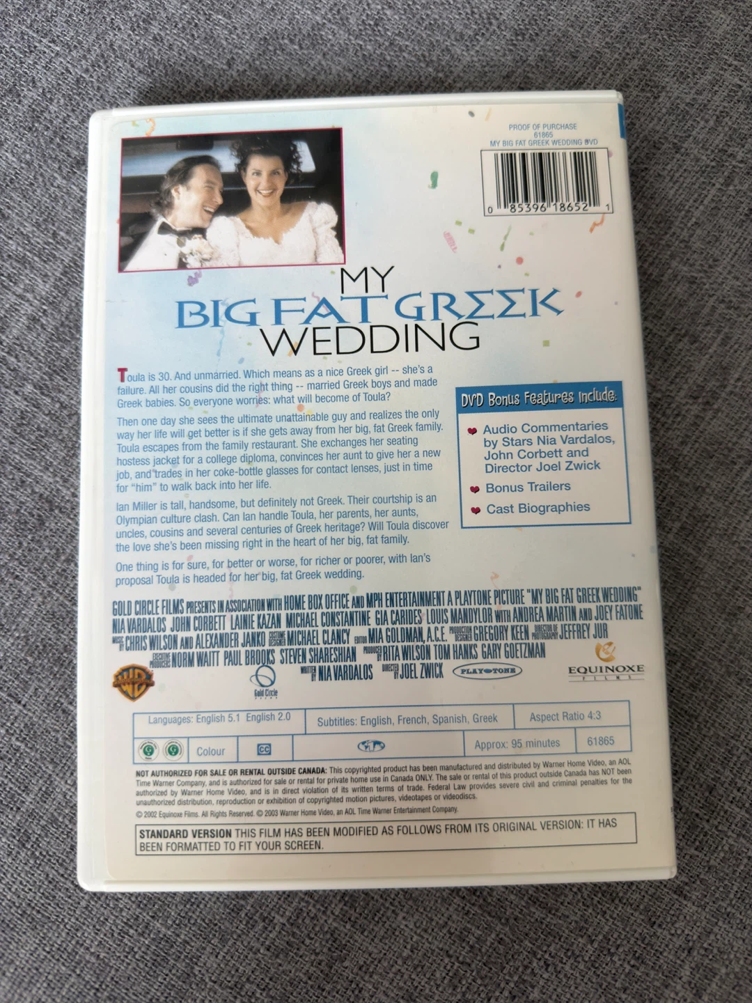 My Big Fat Greek Wedding DVD - photo 2