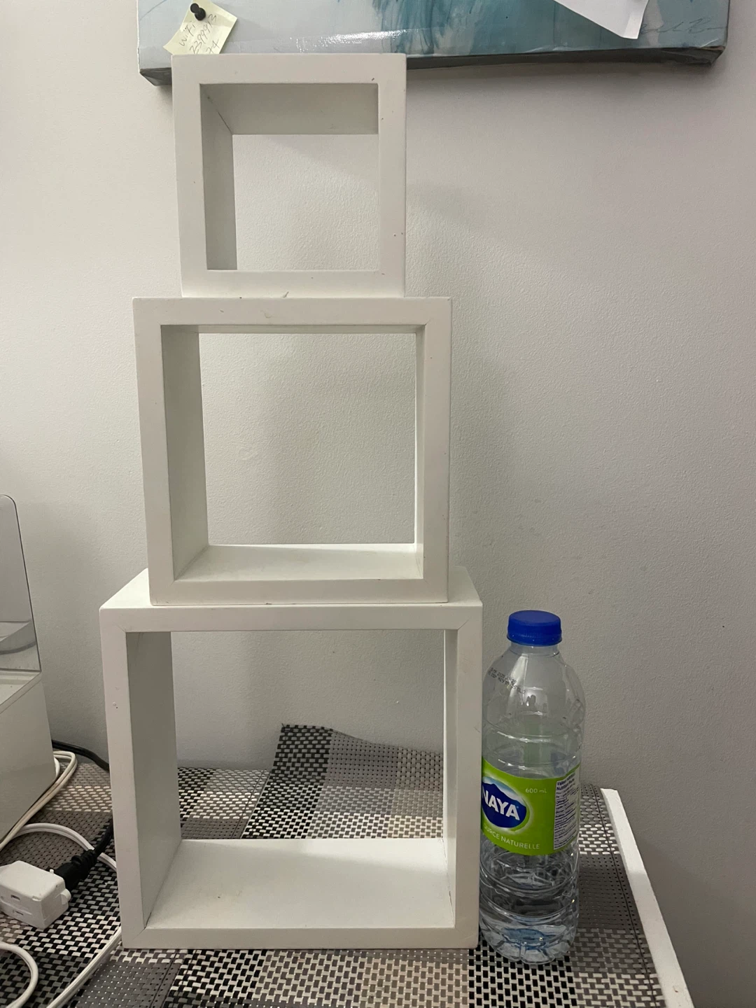 IKEA Set of 3 White Cube Shelves - photo 2
