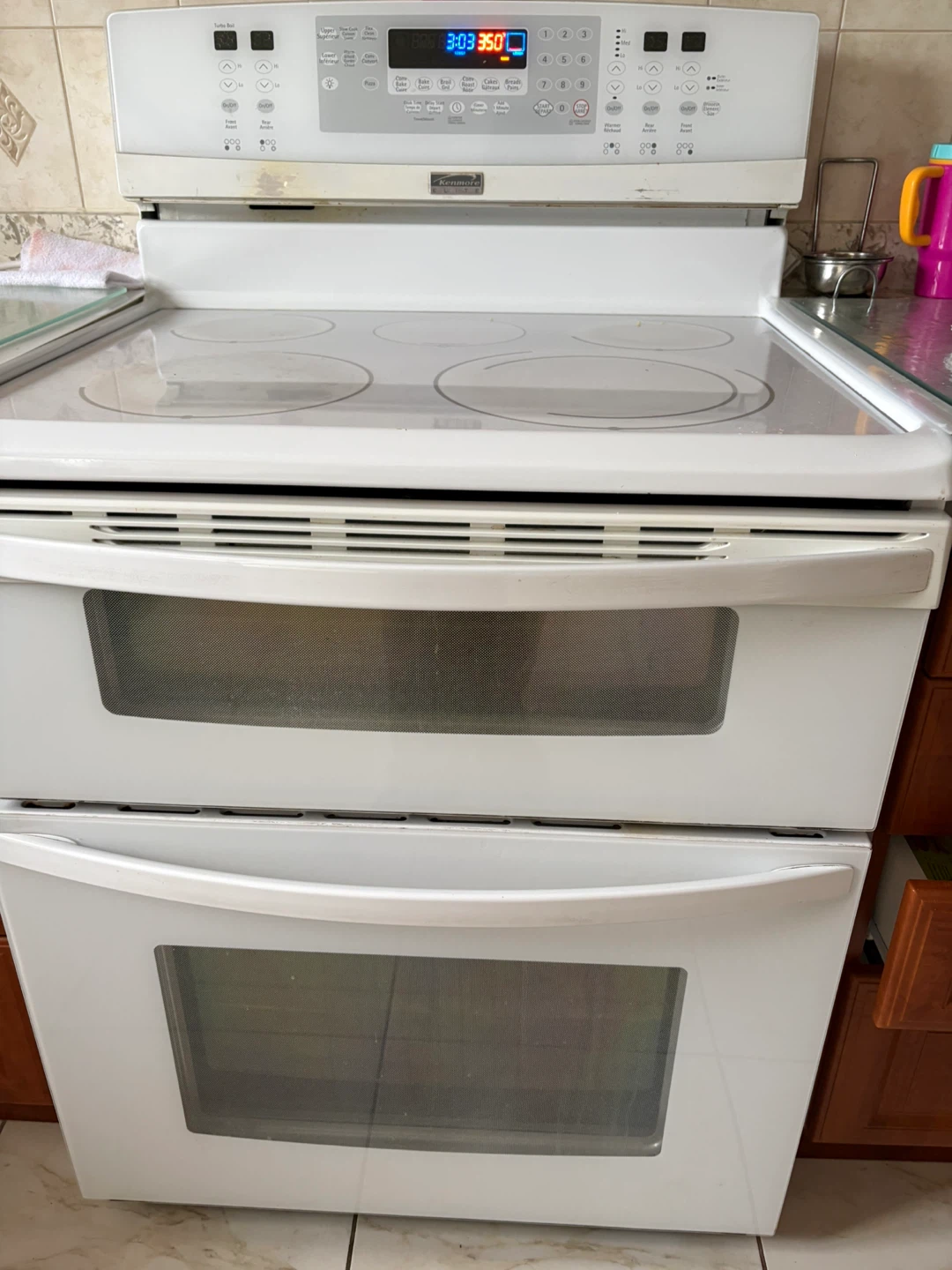 Kenmore White Electric Double Oven Range - photo 3
