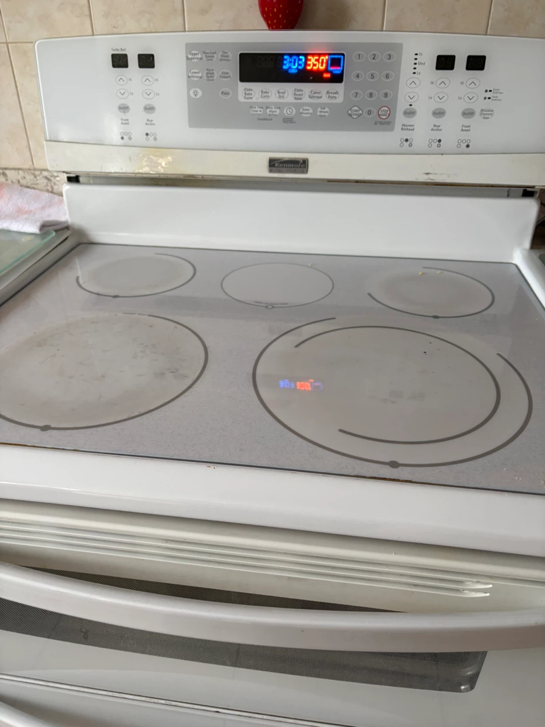 Kenmore White Electric Double Oven Range