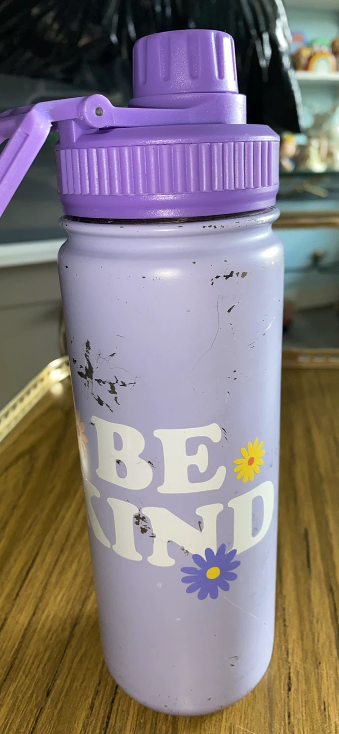 Purple Water Bottle with 'BE KIND' design new  see description - photo 2