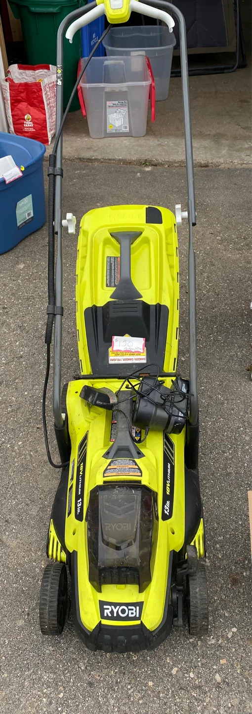 Ryobi 13 inch 18v cordless mower