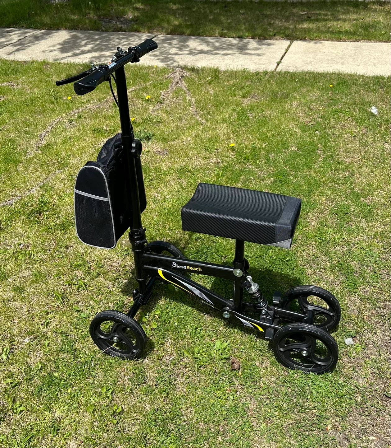 BlessReach Steerable Knee Walker Medical Scooter