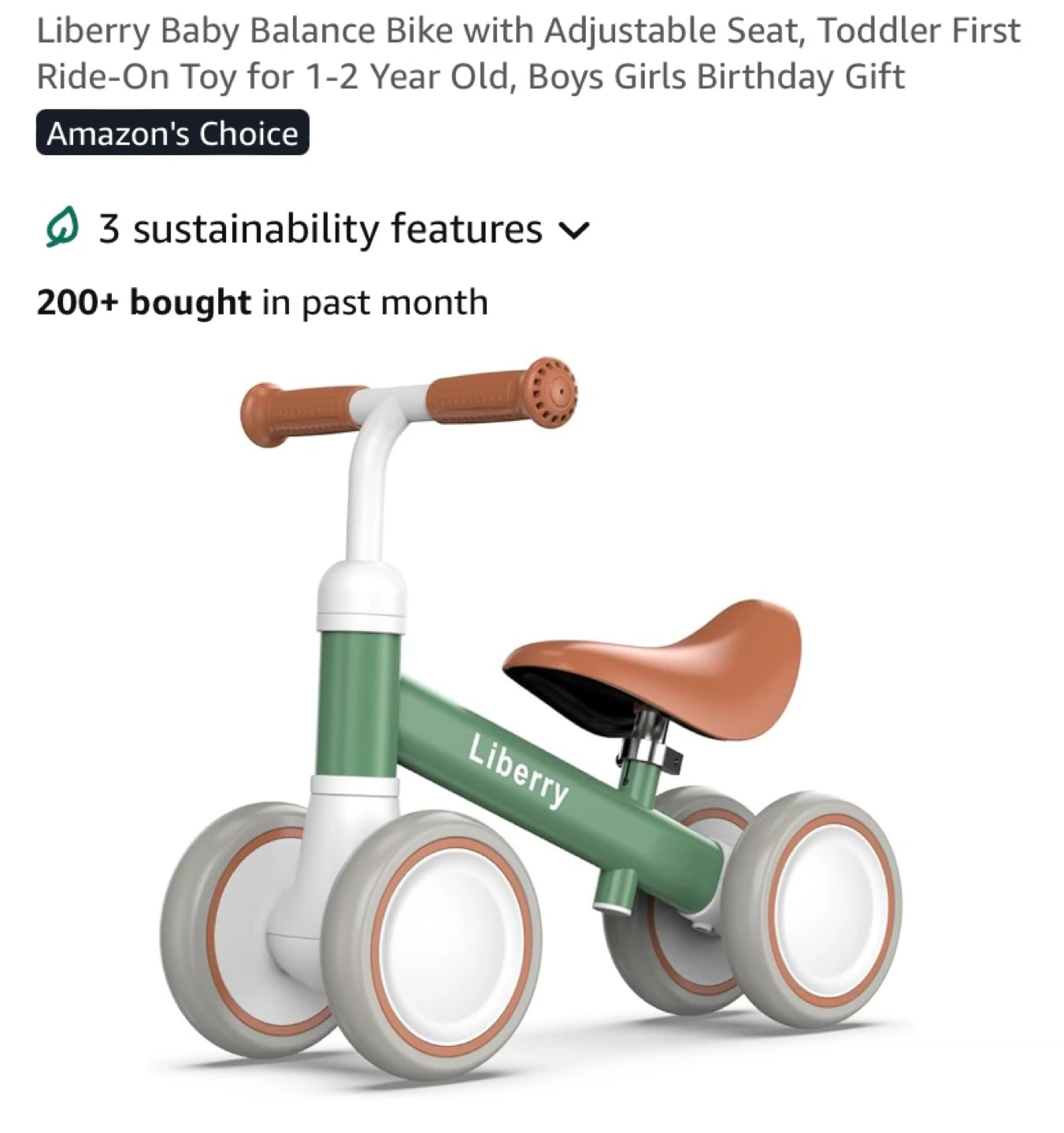 New Baby Balance Bike
