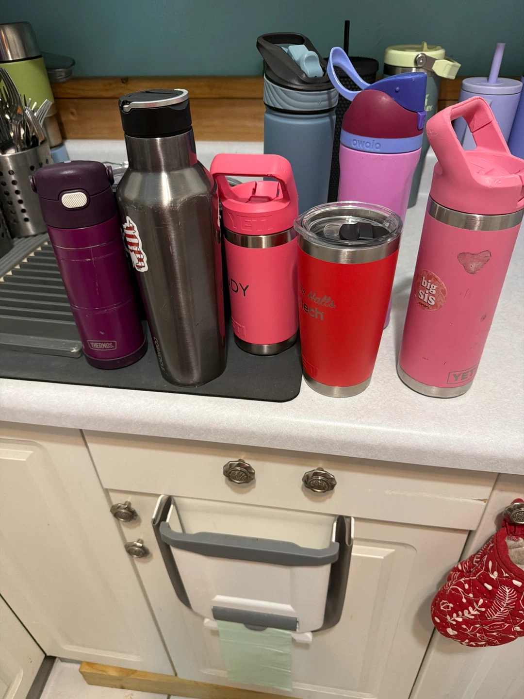 Assorted Water Bottles and Tumblers
