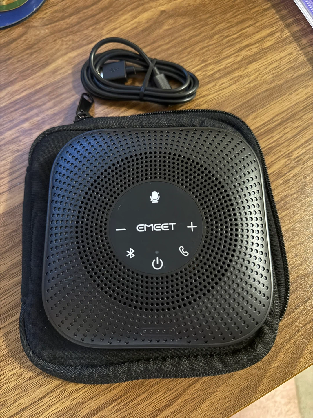 Emeet Portable Conference Speakerphone with Carrying Case