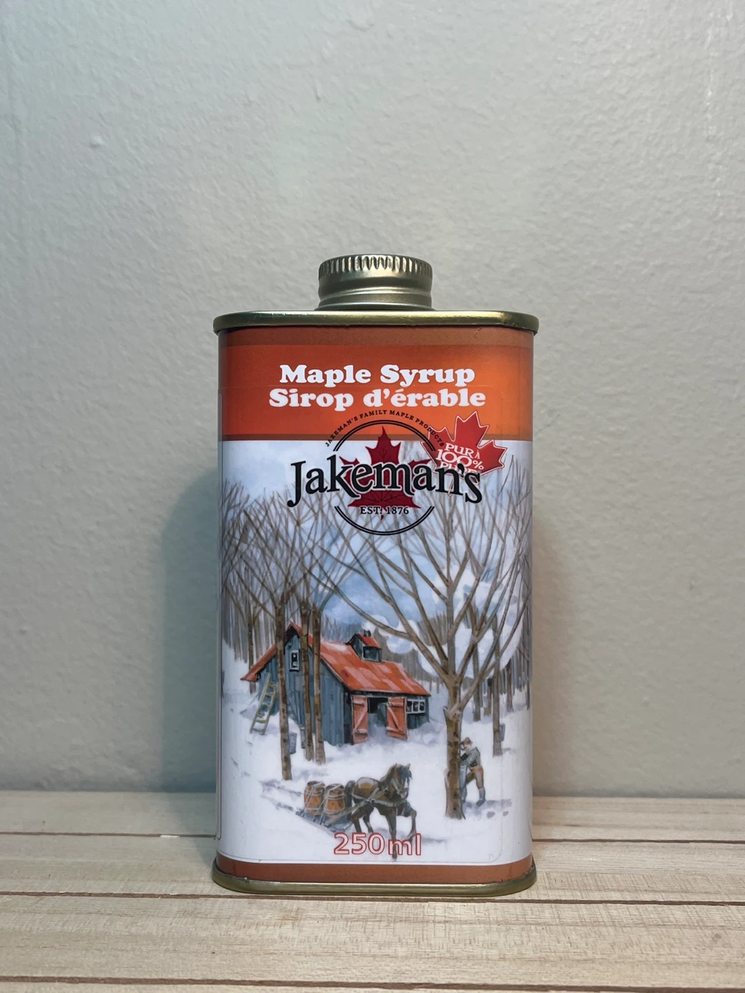 Jakeman's Maple Syrup 250ml Can