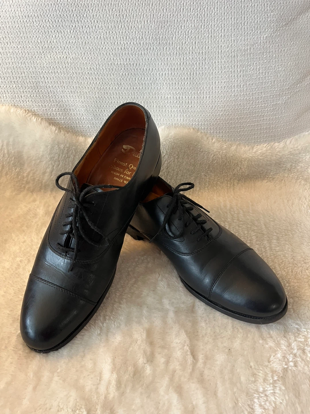 Dack's Black Leather Cap Toe Oxford Dress Shoes - Men's Size 10 - photo 5