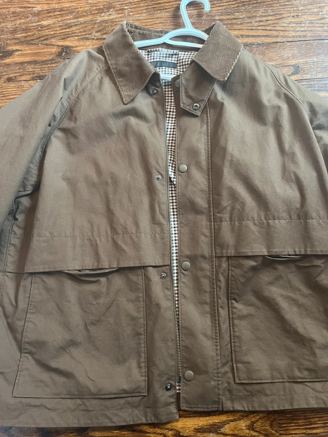 UNIQLO Brown Jacket with Plaid Lining - photo 2