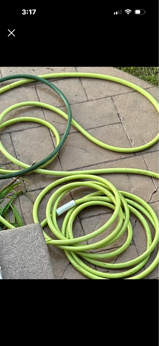 Green Garden Hose