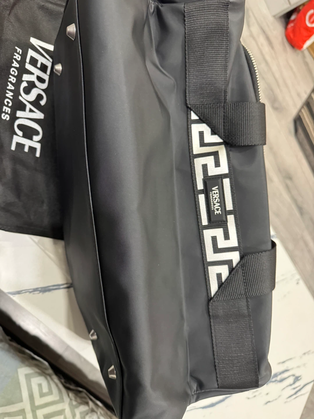 Versace Authentic Black Duffle Bag (BRAND NEW) - photo 3