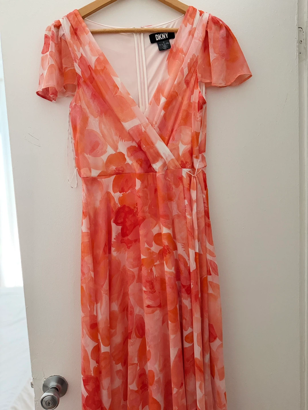 CLOSET CLEANOUT DKNY Floral Wrap Maxi Dress - photo 3