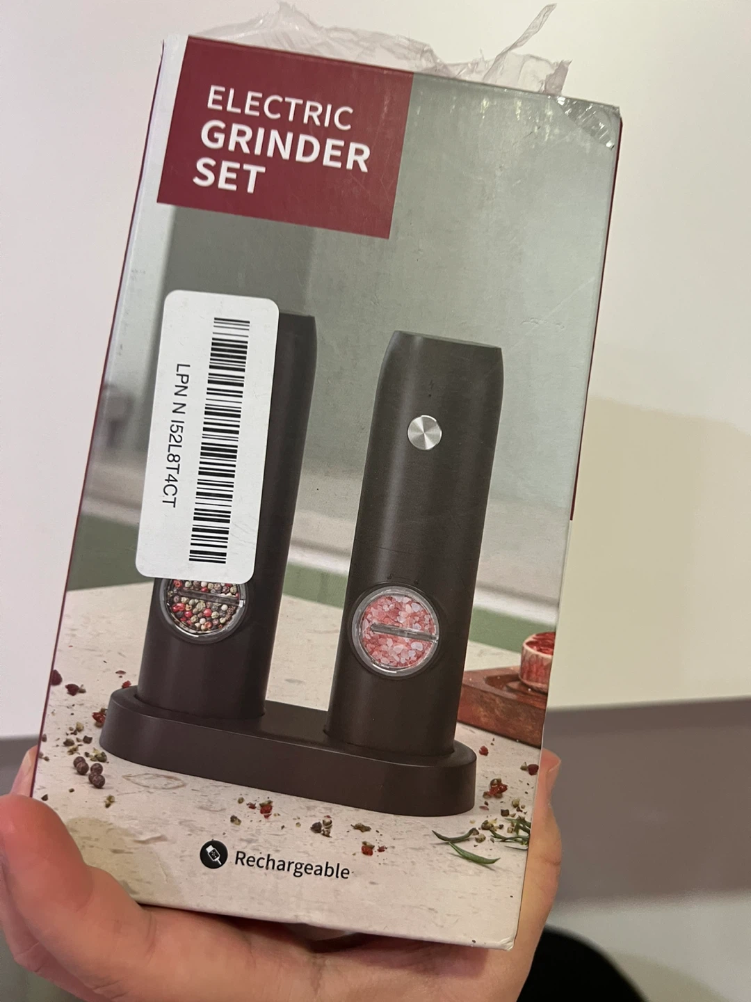 Electric Grinder Set - Rechargeable Salt and Pepper Mills - photo 2