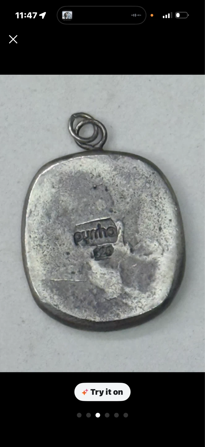 Pyrrha Fox Talisman Pendant Sterling Silver Retired - photo 2