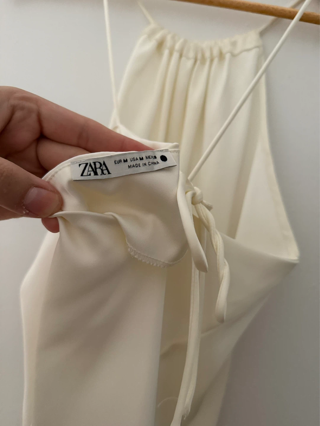 NEW ZARA Cream Halter Neck Tank Top Size M - photo 3